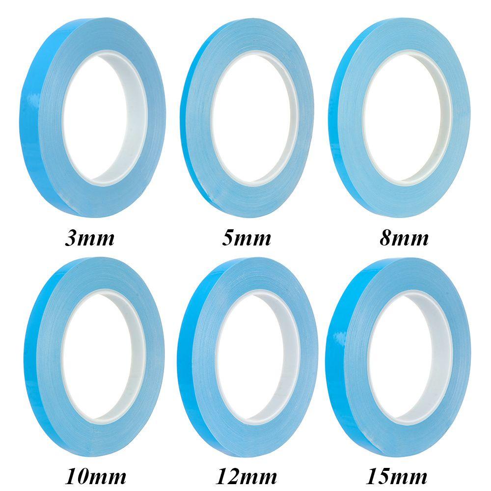 Suyo 25meter/Roll Transfer Heat Tape Biru CPU LED Strip Thermal Dua Sisi