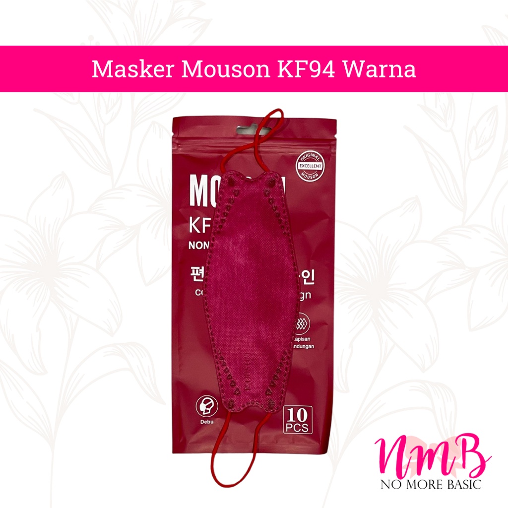 Masker Mouson KF94 Warna 1 Box Isi 10 pcs Medical Mask Masker Kesehatan KF 94