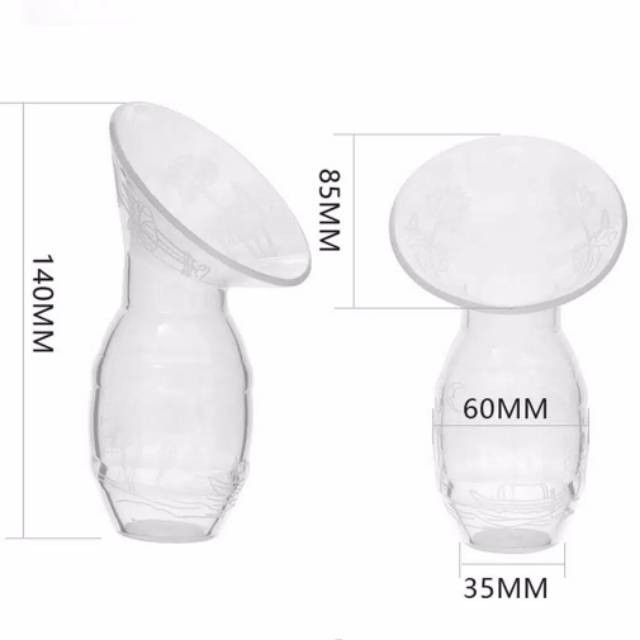 Pompa Asi Manual Silikon / Silicone Breast Pump / Breast Milk Saver 100 ml