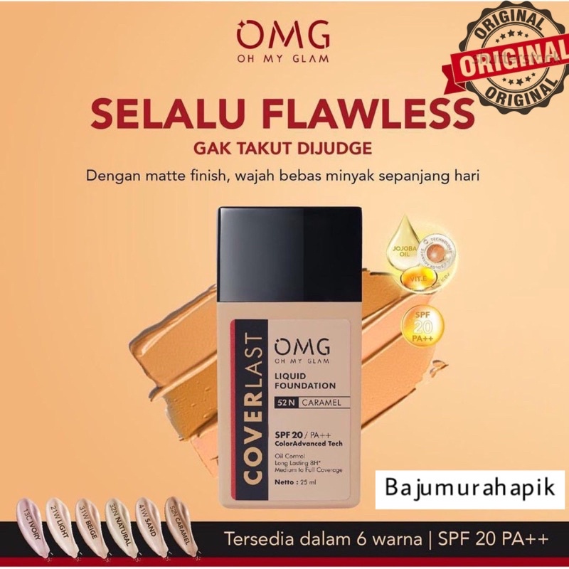 OMG Coverlast Liquid Foundation Alas Bedak