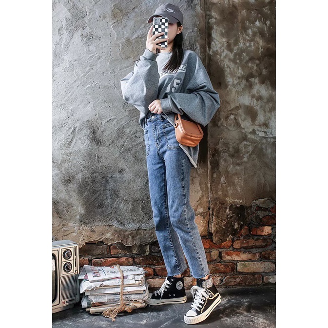 AVANCEID 1891 Sepatu Sneakers Boots Wanita Canvas Kerja Sekolah Hitam Import