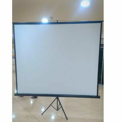 Screen tripod projector 70 inch | layar proyektor standing 70 inch