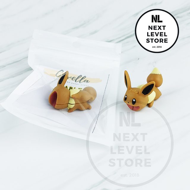 Eevee Pokemon 3D Series Cable Bite Pelindung Kabel Protection