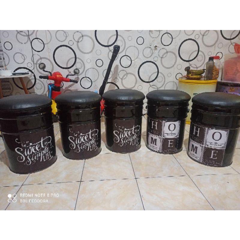 kursi tong besi BACA DESKRIPSI hanya kursi saja