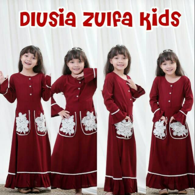 Dress anak daster arab Dlusia Zulfa kids