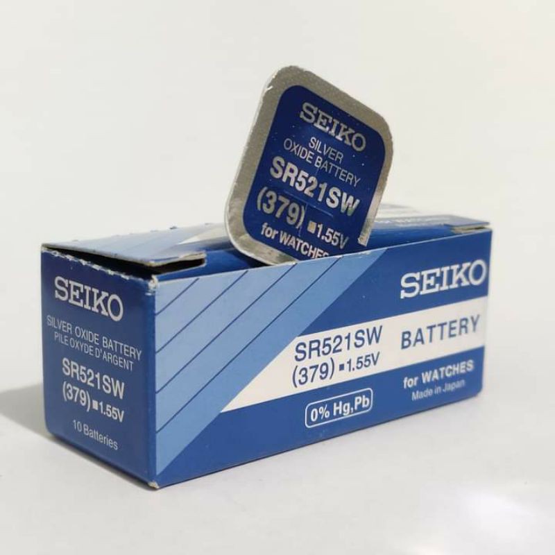 Original batu Battery Batrei Seiko SR 521 SW Seiko 379 SeikoJapan