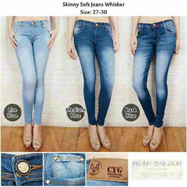CYG Skinny Soft Jeans Whisker