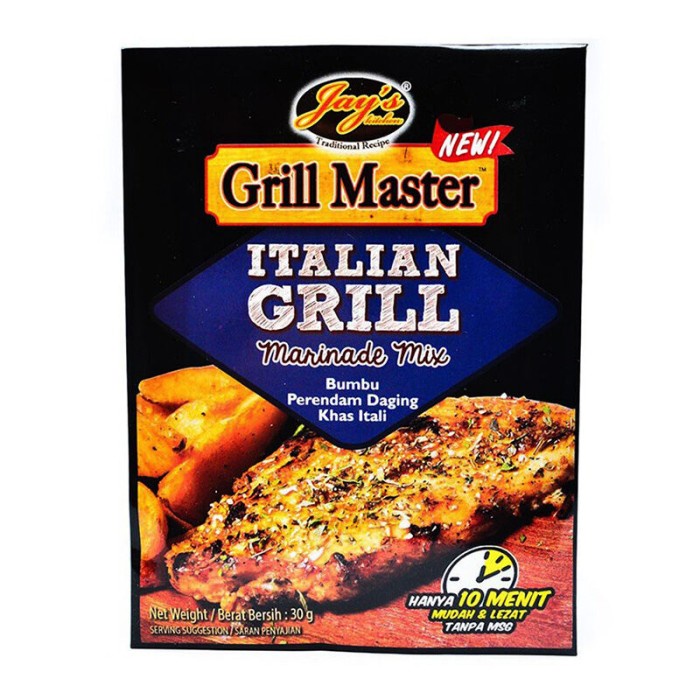 

Jays Grill Master Italian Grill Marinade Mix 30Gr