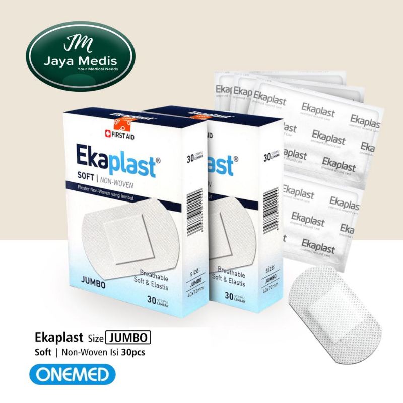 Ekaplast Plester Luka Non Woven Soft Jumbo - Onemed 1 Box 30 Lembar