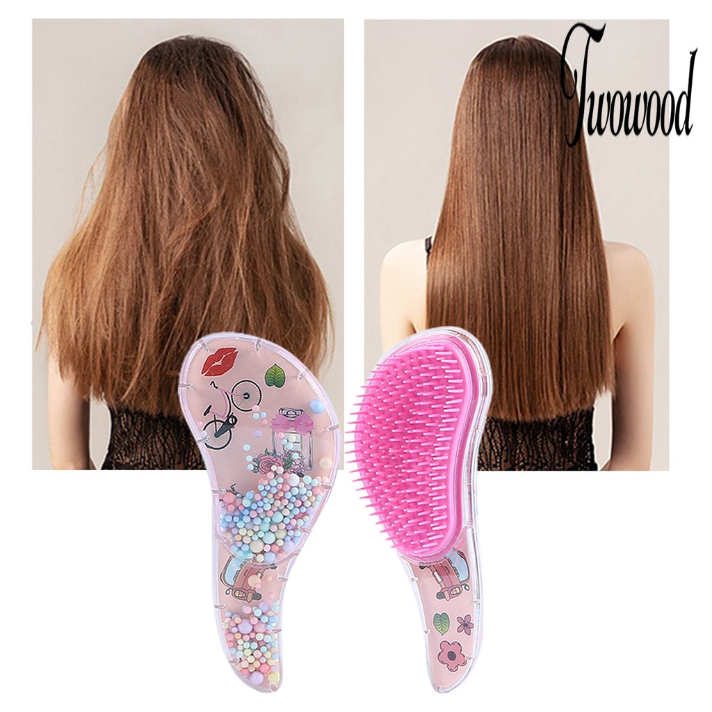 Sisir Air Cushion Transparan Warna-Warni Desain Kartun Ergonomis Untuk Anak