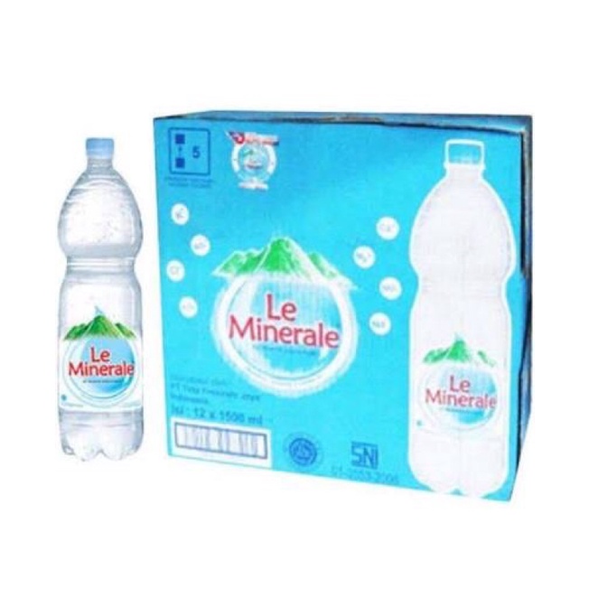 

Air mineral leminerale 1500 ml x 12 botol @ dus