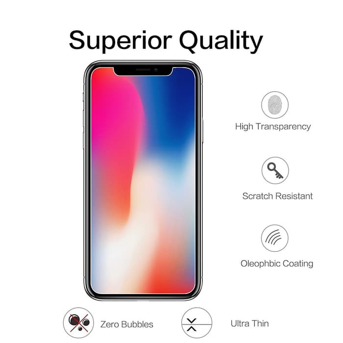 Tempered Glass Iphone 6 6s 7 7s 8 Plus SE X XS MAX XR