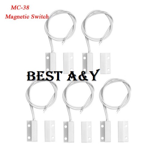 MC-38 Wired Door Window Sensor Magnetic Switch Home Alarm System arduino Sensor pintu jendela magnet