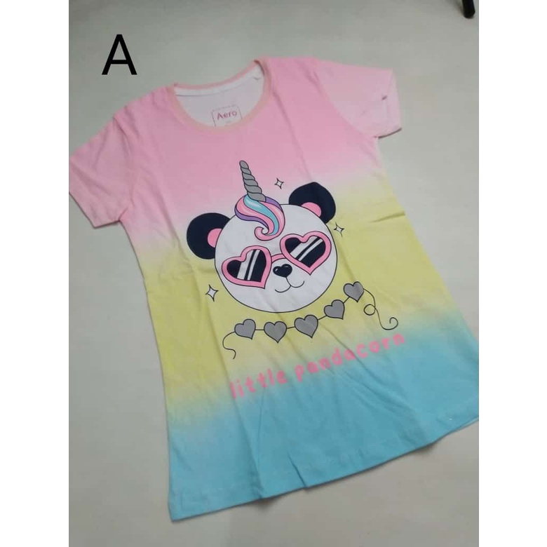 Kaos Aero Girls lengan pendek size 5-6
