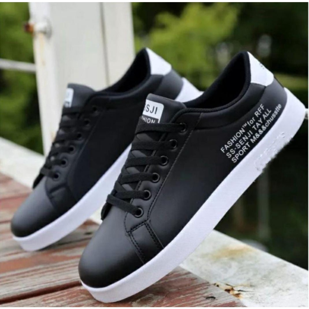 ARMY - SEPATU Sneakers WHITE&amp;BLACK ss.senji sepatu fashion sepatu casual berkualitas terlaris