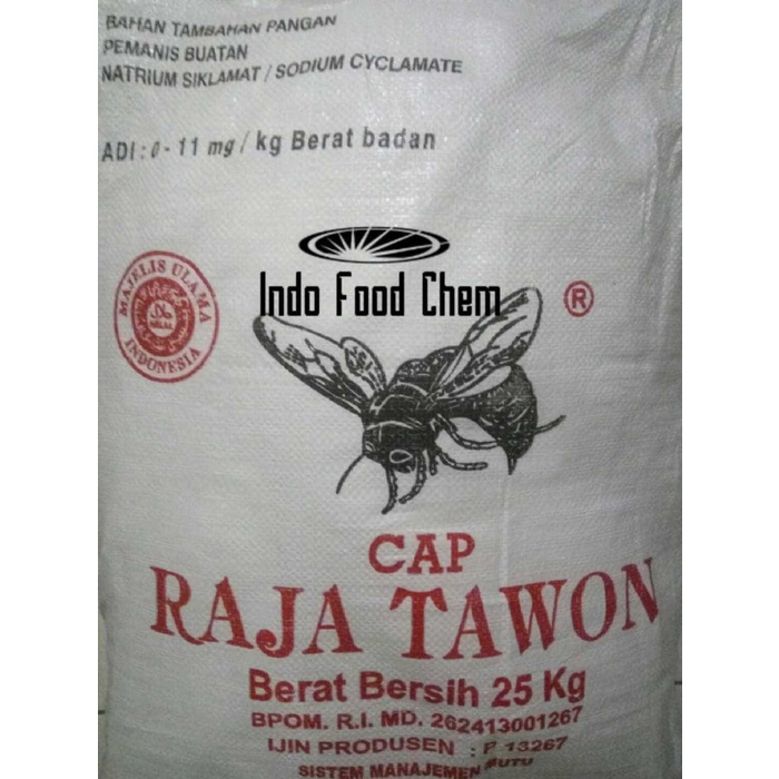 

DISKON - (BISA COD) Sodium sinklamat / Pemanis buatan cap Raja Tawon biasa
