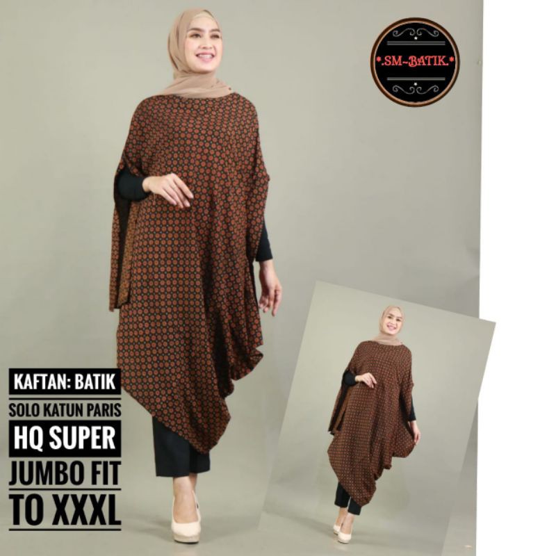 sastri V kaftan batik paris jumbo premium by SM batik