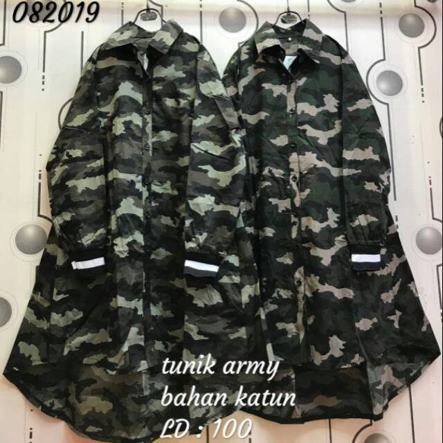 Baju Tunik Wanita Army
