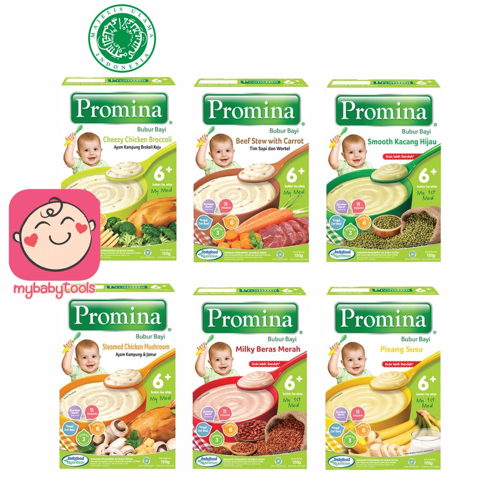 PROMINA BUBUR CEREAL BUBUR BAYI 6+ BOX 120GR PROMINA BC MPASI