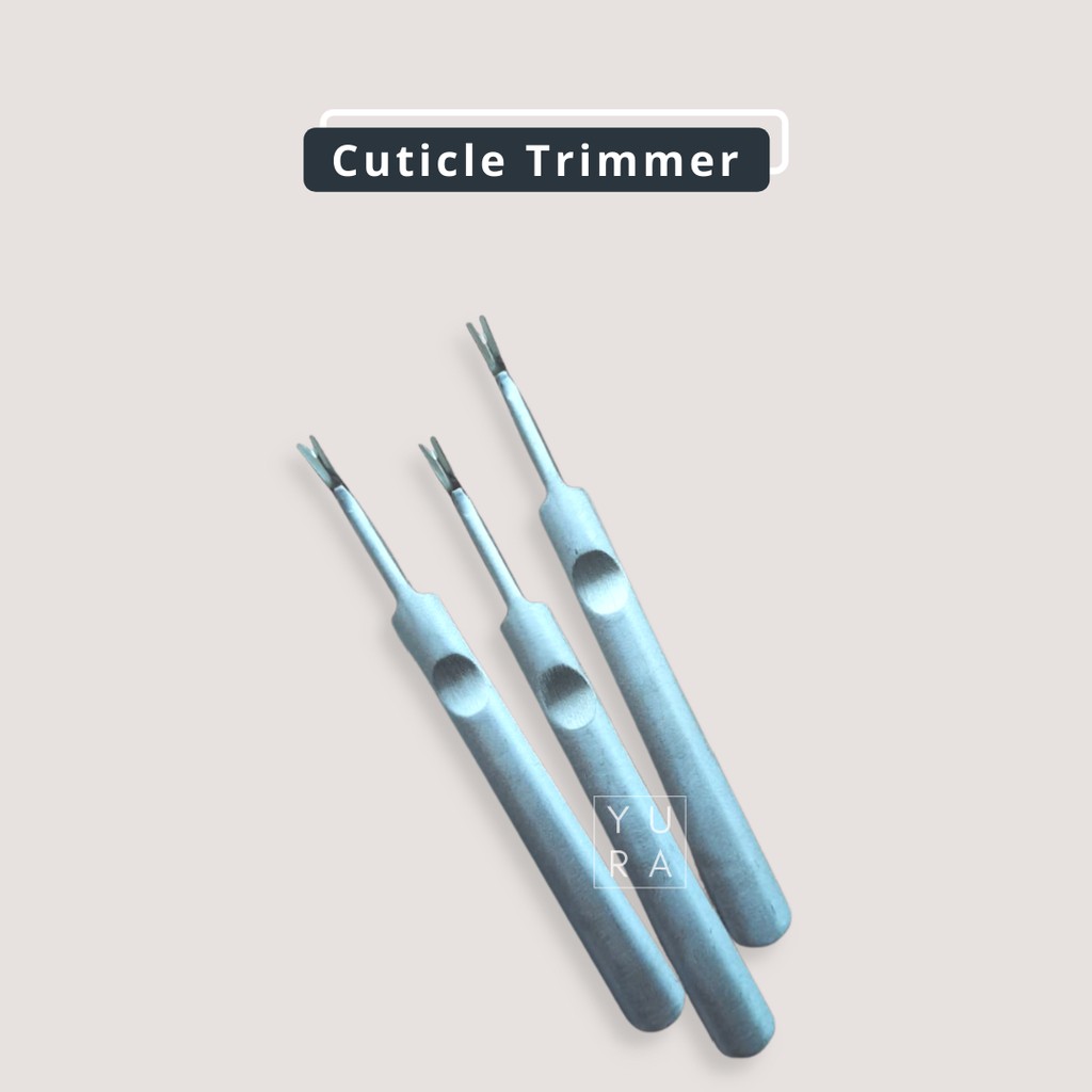 Pendorong Pembersih Kutikula Cuticle Pusher stainless / plastik