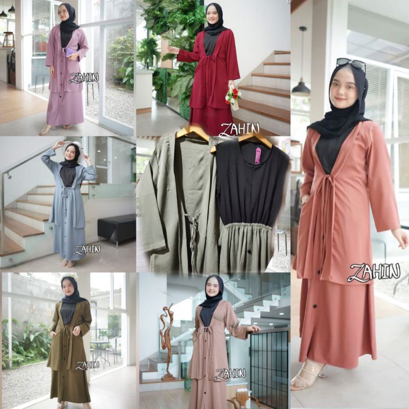 BISA COD | GAMIS ITY CREPE ORI BY ZAHIN | DRESS MURAH ADEM | DRESS KONDANGAN SIMPLE ELEGANT | DRESS SHIVA BY ZAHIN | Gamis Aqila Outer ity crepe by Zahin | Gamis ORI Zahin | gamis Elista syar'i By ZAHIN