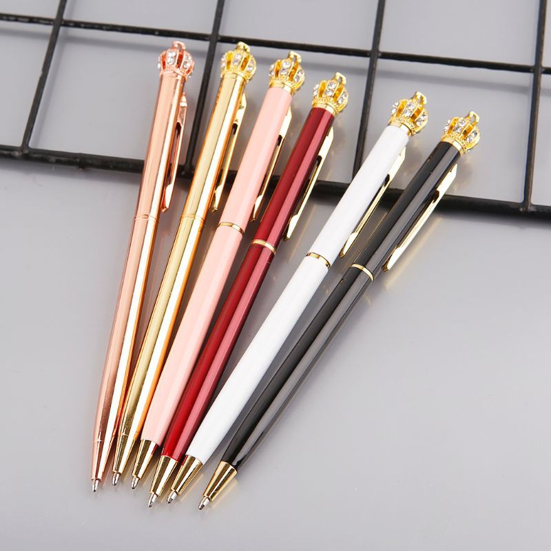 

Free Ongkir ya Cute Kawaii Diamond Crown Ballpoint Pens For School Office Supplies Writing