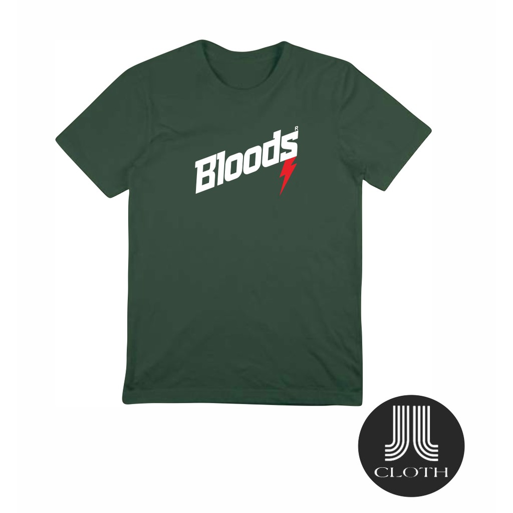 T-SHIRT BAJU KAOS DISTRO PRIA WANITA BLOODS COMBED 30S MURAH