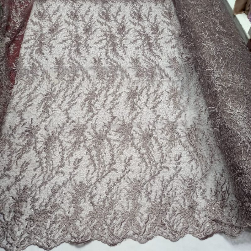 Bahan Kain Tile Lace Spider Full Squin Ky