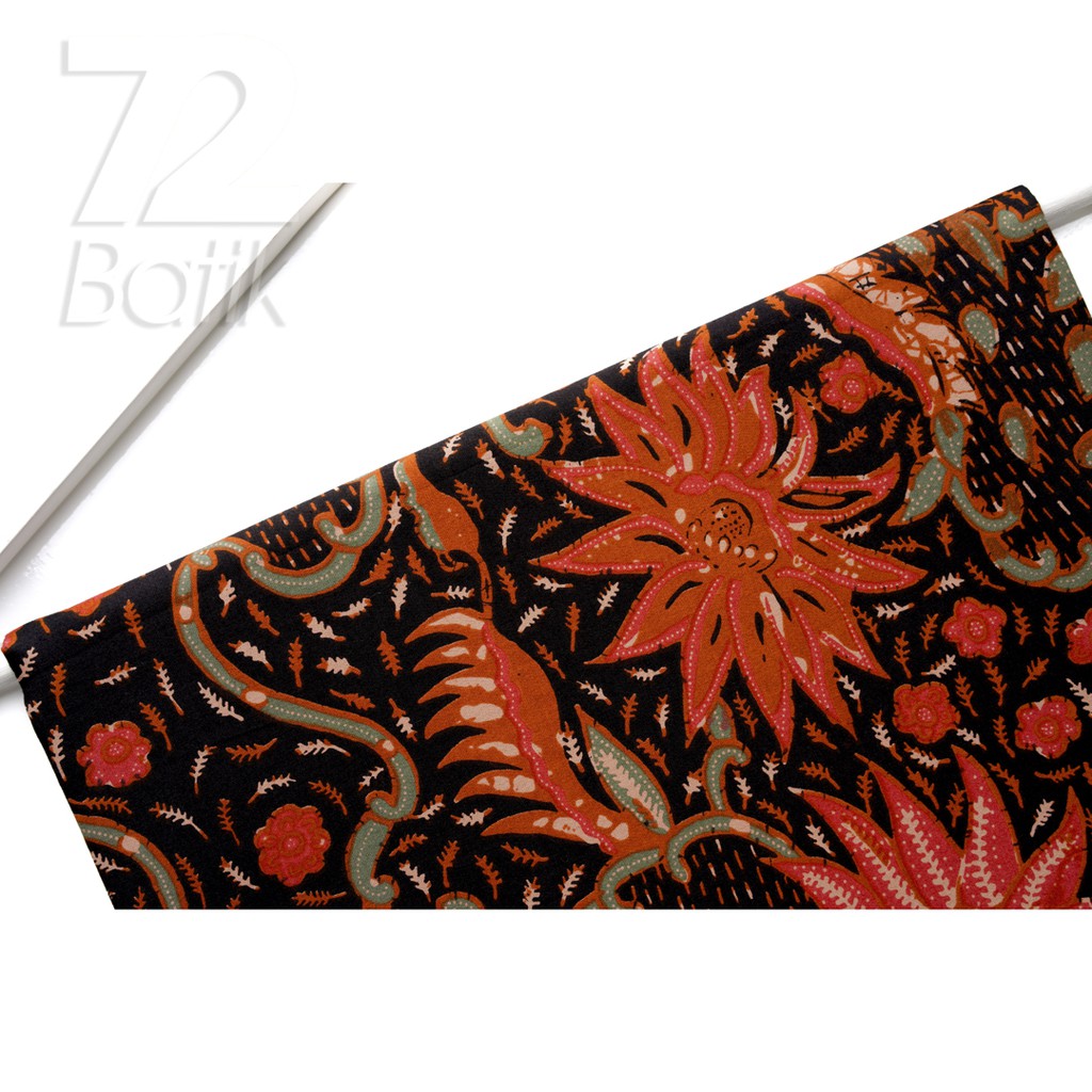 KAIN BATIK PREMIUM Bahan Katun Motif Kembang Warna Hijau Gelap Warna Merah Maron Marun 727890 Cap 72 Jarik Jarit Samping Kebat Panjang Batik Katun Modern Premium Bahan Seragam Batik Pernikahan Kantor Keluarga Murah Kamen Jadi Batik Bali Lembaran