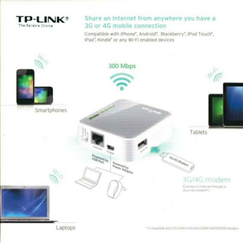 TP-LINK TL-MR3020 Portable 3G/4G Wireless N Router TPLINK MR3020 3020