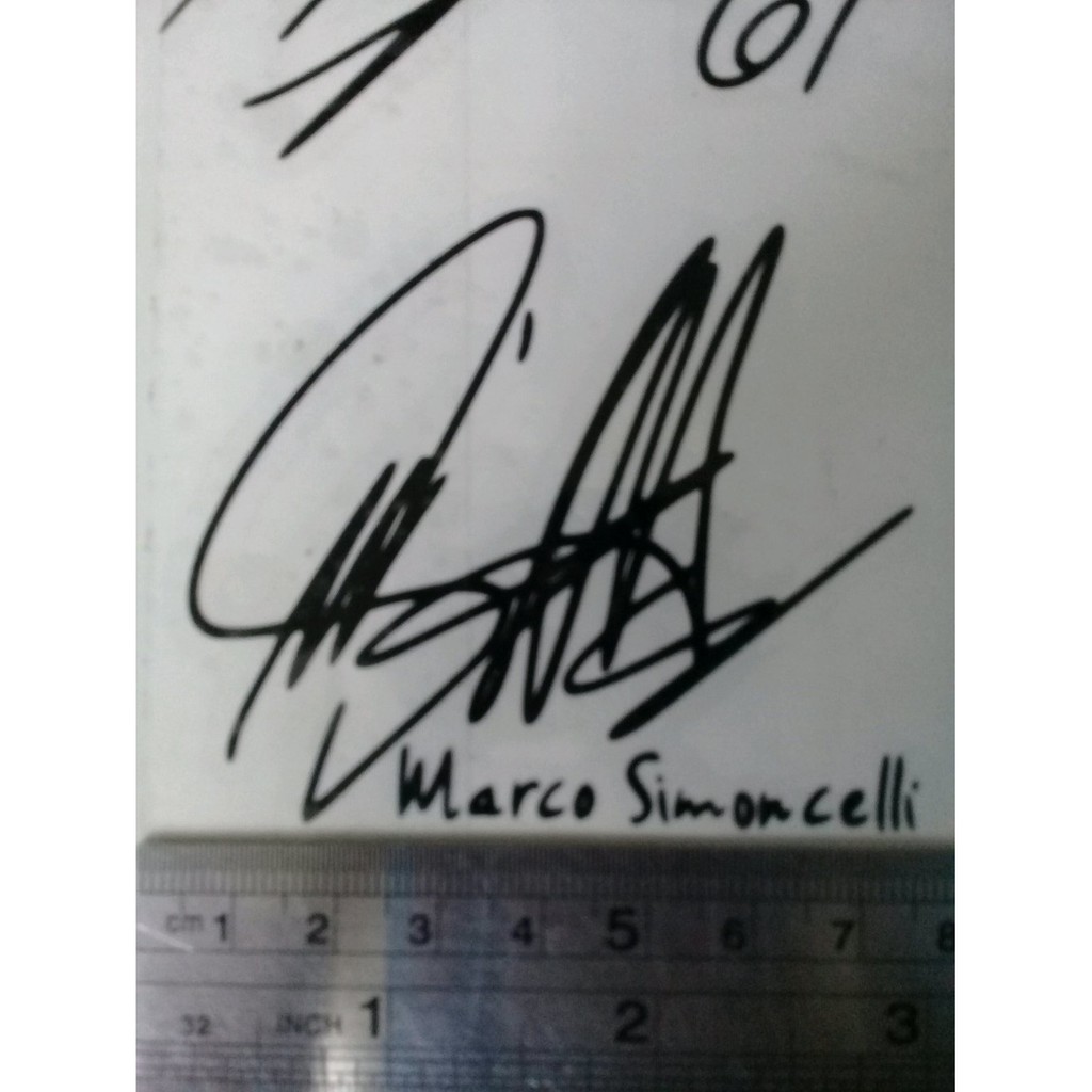 

Unik Sticker Cutting tanda tangan Marco Simoncelli Berkualitas