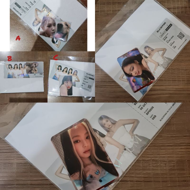 PC / PHOTOCARD POB KTOWN THE ALBUM BLACKPINK JENNIE WINK, JENNIE KUPU2 ROSÉ GUGUK, LISA KISS, JISOO 