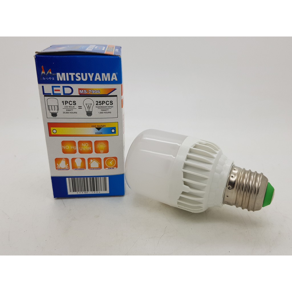 Lampu LED 6 watt PREMIER III Model CAPSULMerk MITSUYAMA GARANSI 1 THN