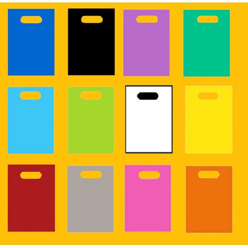 

100lembar Ukuran 30 x 40cm Plastik Packing HD Plong Warna Stabilo
