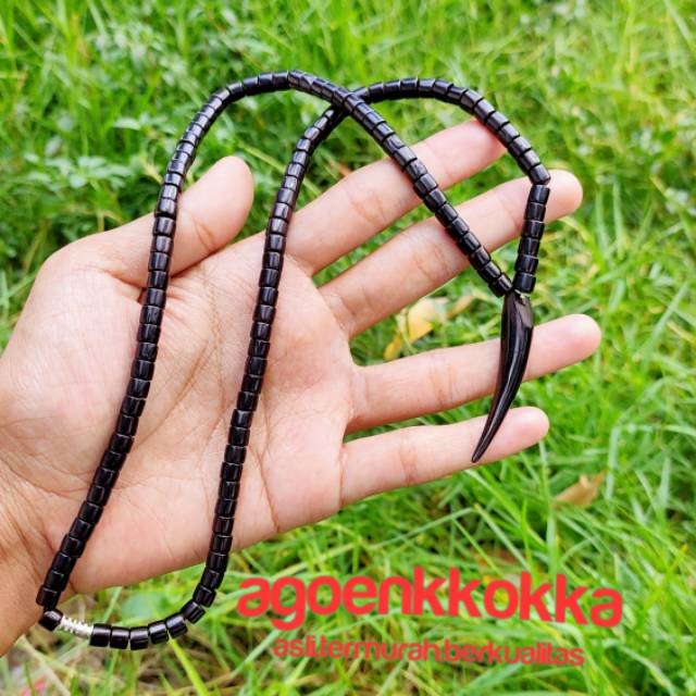 Kalung mardjan taji hitam kokka kaokah fukahah