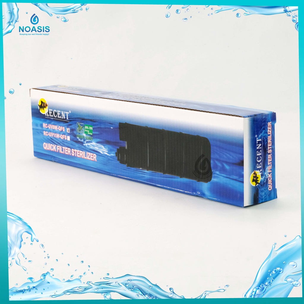 LAMPU UV AQUARIUM DI DALEM QUICK FILTER RECENT RC 9 WATT QFS