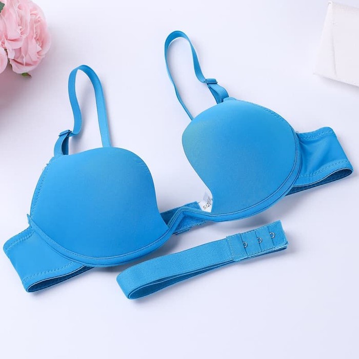 CD Wanita Bra V Backless ( Bisa Bermacam-macam Model Tali ) - Biru Muda, 32 Murah