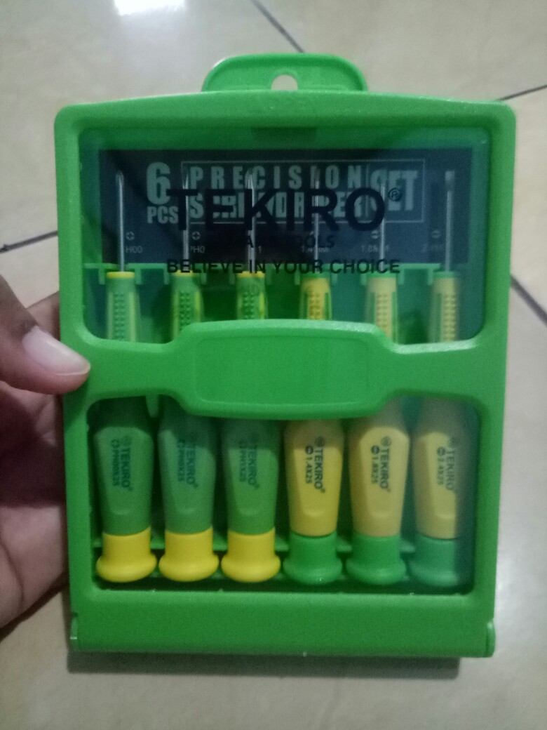 Tekiro Obeng Presisi Kaca Mata/hp/jam - Precision Srewdriver Set 6 Pcs
