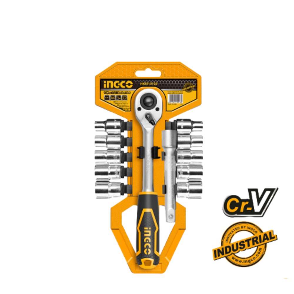 KUNCI SOCK SOCKET SET 1/2" 12pcs INGCO - HKTS12122