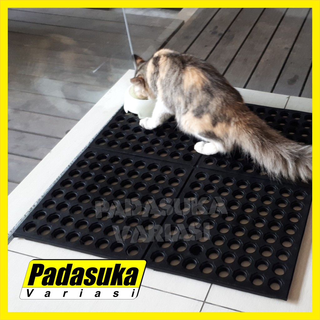 Keset Karet Lubang Keset Kamar Mandi Keset Kaki Kesed Dapur Lantai Kamar Mandi Keset Anti Slip Keset Outdoor 60x60 SL