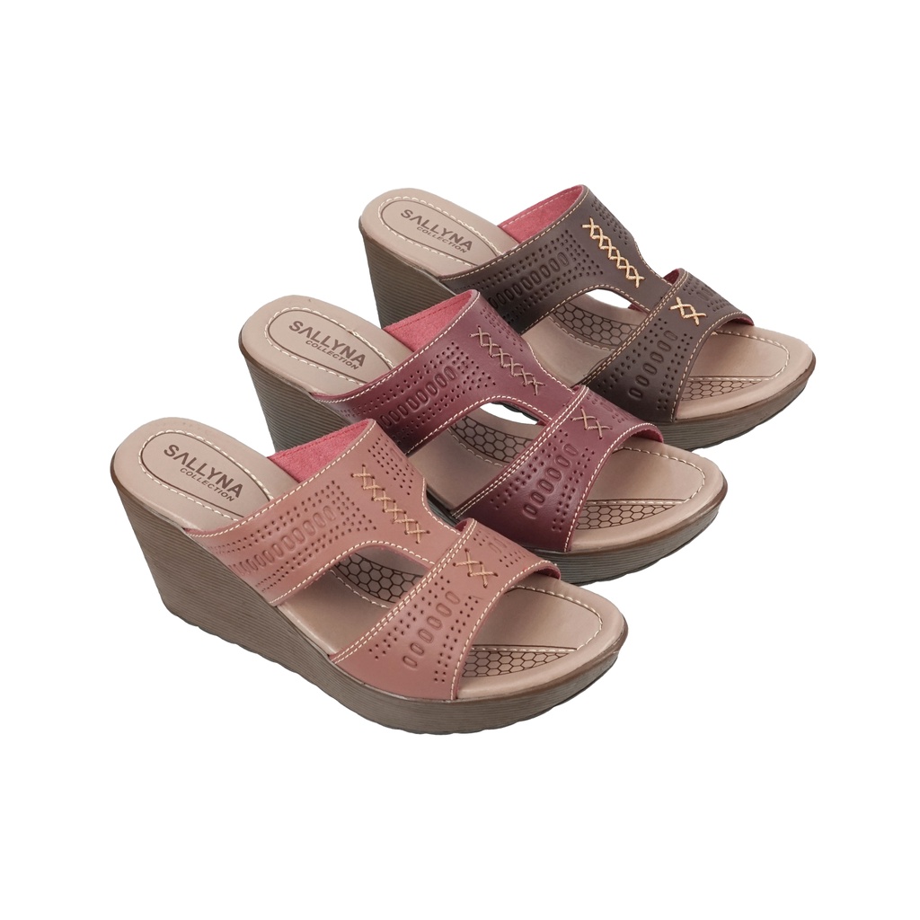 Sandal Wedges Wanita 7 cm - Sinta 03