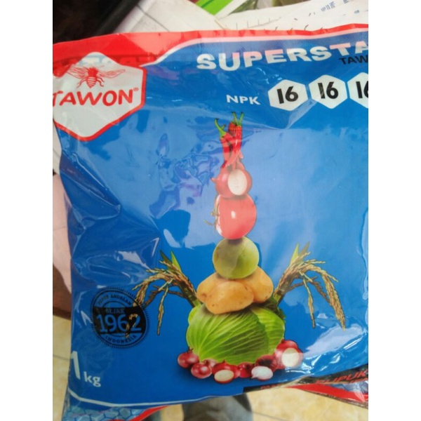 pupuk NPK 16-16-16 + TE cap Tawon