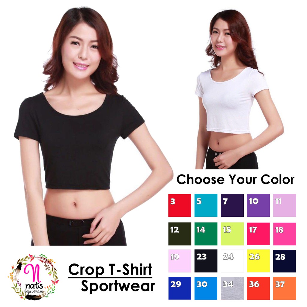  Oblong  Crop kaos  crop Kaos  oblong  Kaos  senam Kaos  zumba 