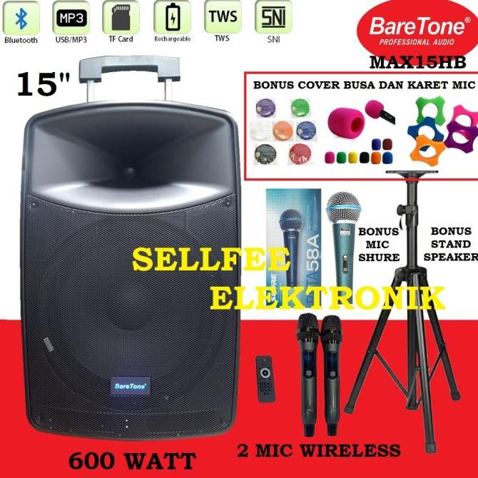 Speaker Spiker Portable Meeting BARETONE MAX15HB MAX 15HB MAX 15 HB Termurah