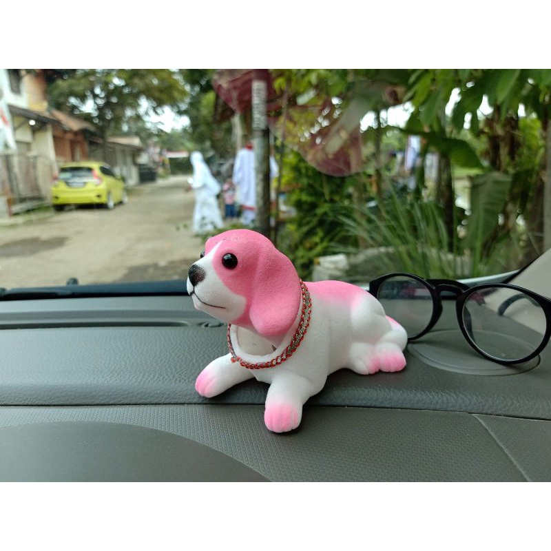 Boneka Hiasan Dashboard Mobil Kepala Goyang /Dori dori Unta dan Anjing