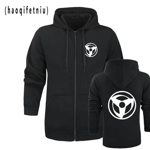 HOODIE ZIPPER ANIME SASUKE LOGO