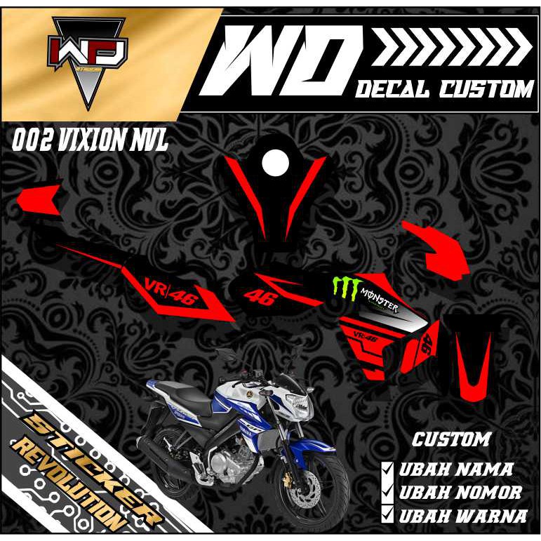002 Dekal sticker Vixion  NVLmotif keren