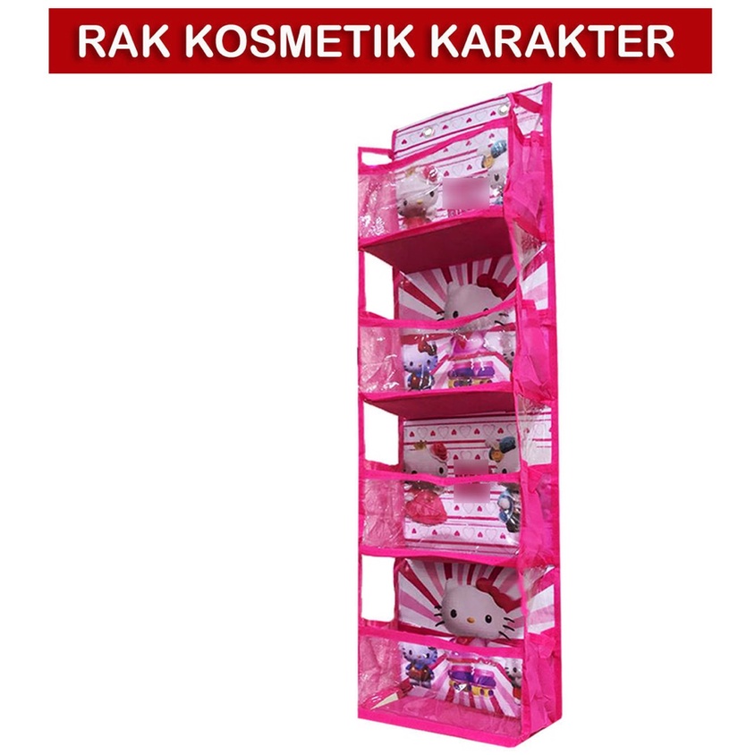 RAK KOSMETIK GANTUNG KARAKTER 4 SUSUN