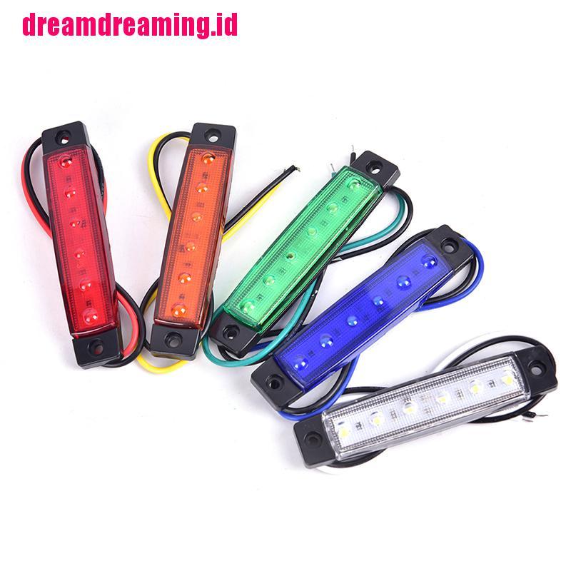 Ddid 1pc Lampu Led 6smd 12v Untuk Indikator Samping Trailer