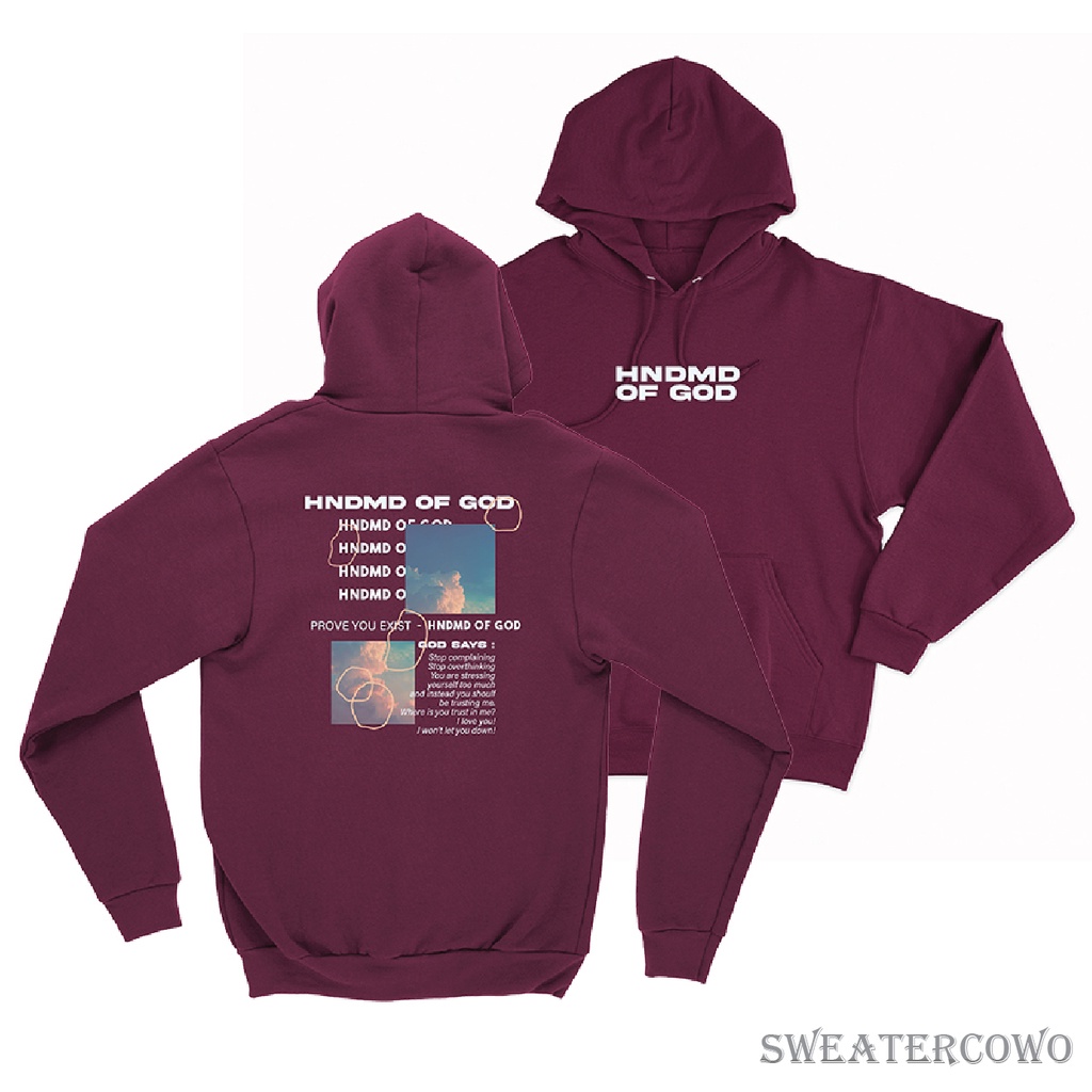Sweaterpolos Hoodie Jumper GOD SAYS ( Sablon ) Unisex Pria &amp; Wanita